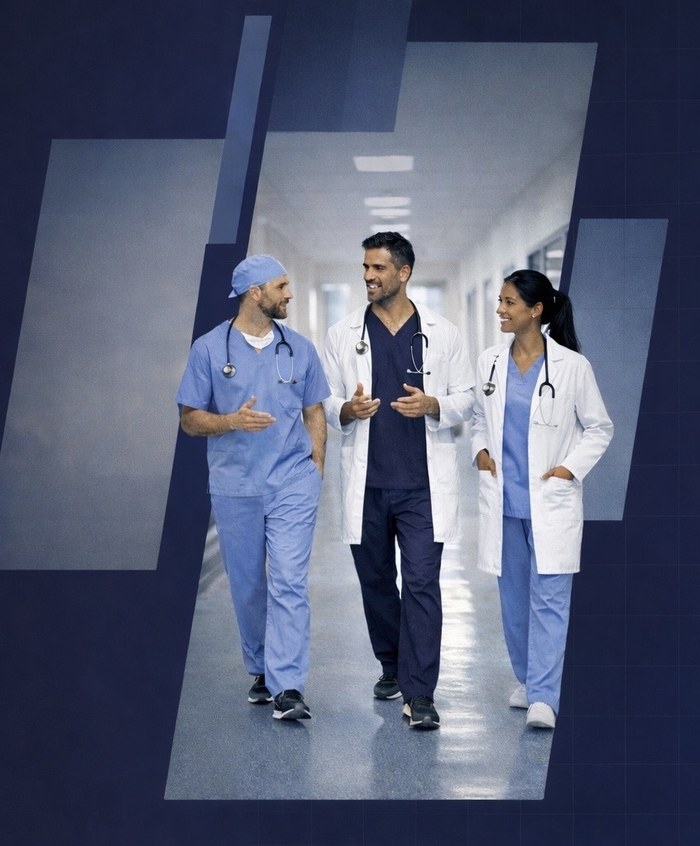 Healthcare providers — PA, NP and physician team